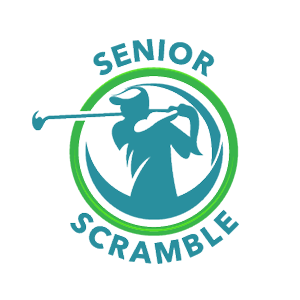 Senior Scramble image golfer in swing pose